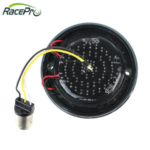 RACEPRO-Feux de Moto avec Faisceau Infini de <span class=keywords><strong>1</strong></span>/4 Pouces, Clignotants Avant et Arrière à LED avec Anneau Lumineux LED pour <span class=keywords><strong>Harley</strong></span> Davidson - Product Image 5