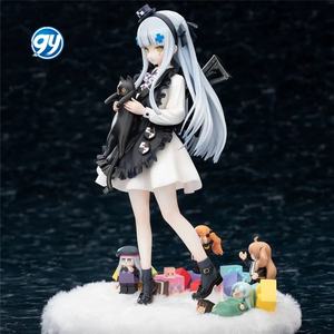 Model patung kucing hitam hadiah HK416 garis depan anak perempuan Model koleksi kotak - Product Image 4