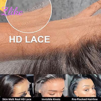 Wig Rambut Manusia Brazil Murah Tanpa Lem, Grosir, Rambut Mentah Tanpa Proses, Kutikula Tertata Rapi, Wig Lace Pre Plucked untuk Wanita Kulit Hitam