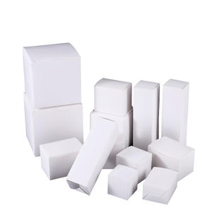 Boîte en carton blanc 350g vierge pour emballage cosmétique, petite boîte blanche, carton blanc pour petites séries, vente en gros - Product Image 5