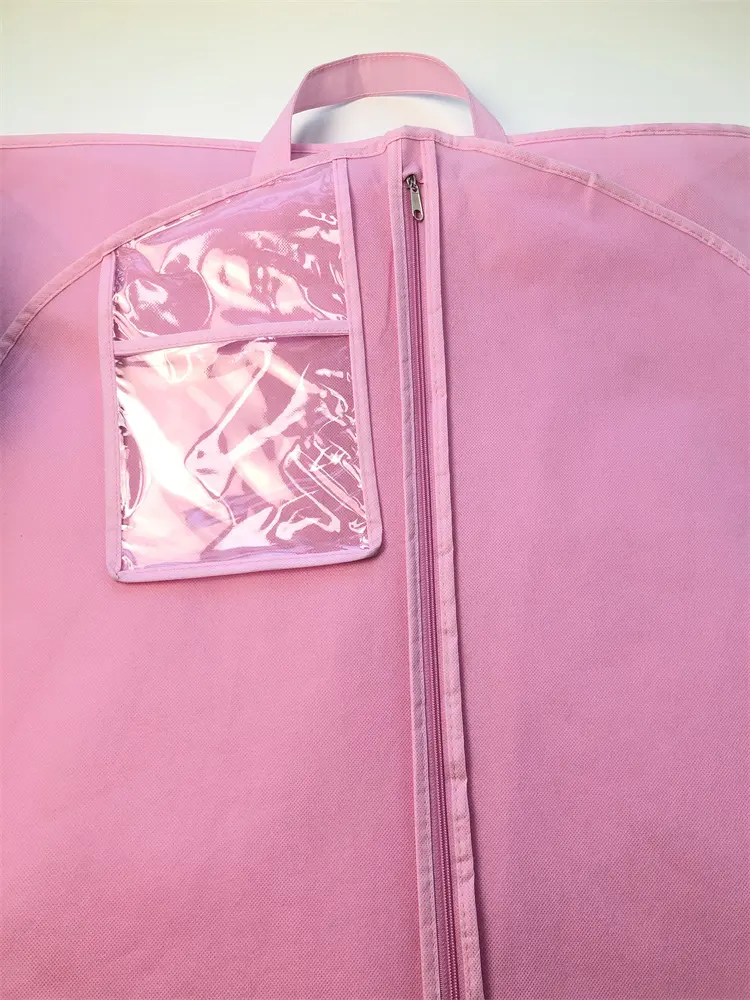 China Manufacturer Wholesale Excellent Quality Large Capacity Pink Cover Dress Wedding bridesmaid Garment Bag Dress Cover