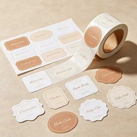 Étiquettes adhésives en vinyle découpées sur mesure, holographiques, sans métaux lourds, non toxiques, en relief/à creux, pour cosmétiques et parfums, YSB