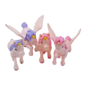 Figurines de licorne en PVC, statues d'animaux, cheval avec ailes, décoration de jardin féerique, fournitures d'artisanat DIY - Product Image 1