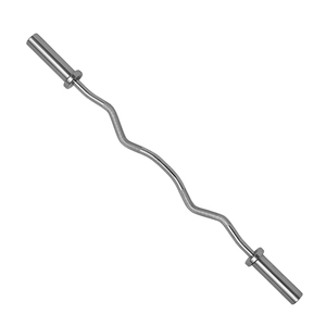 Barra de Pesas Curva de Acero Antideslizante, Resistente y Portátil para Levantamiento de Pesas, Ejercicios de Bíceps y Tríceps, Equipo de Gimnasio - Product Image 1
