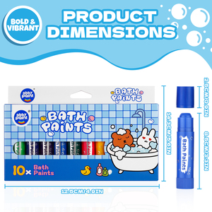 Crayons de bain Abby Paint, crayons de bain pour enfants, stylos pour enfants, couleurs vibrantes, sans désordre, faciles à nettoyer, séchage rapide, non toxiques - Product Image 5