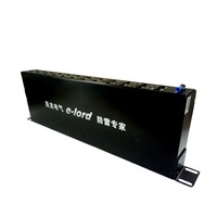 Parafoudre de signal intégré EPRJ45-5 1000M 24 ports à réponse rapide en aluminium pour protection contre les surtensions de signal SPD
