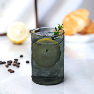 Ventes en gros de gobelets en verre borosilicate droits personnalisés avec logo, transparents/givrés, multicolores, gobelets à café glacé pour la maison, pour les bars <span class=keywords><strong>et</strong></span> les restaurants - Product Image 2