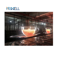 LED ekran şeffaf 2022 özel reklam şeffaf LED Panel ekran