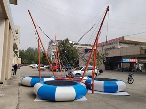 เครื่องเล่นสวนสนุกสำหรับเด็ก บิ๊กบันจี้จัมพ์ 4 คน แบบเป่าลม บันจี้จัมพ์ แทรมโพลีน ขาย - Product Image 5
