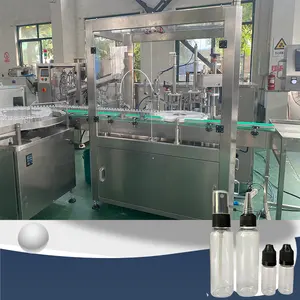 Automático 30ml 60ml 100mL Vial Plástico Pequeño Cuentagotas Pulverizador Bomba Desinfectante de manos Botella Máquina de llenado de líquidos para línea de embalaje