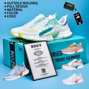 Zapatillas Deportivas Casuales Unisex <span class=keywords><strong>con</strong></span> Logotipo de Marca Personalizado, Malla Transpirable, Suela de Goma, para Verano, Primavera, Maratón, Trotar, Correr, Caminar - Product Image 1