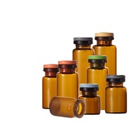 Bulngl — gélules médicales, vente en usine, vide, couleur ambre Borosilicate, avec couvercle en aluminium