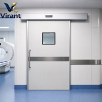 Service professionnel de portes de salle blanche homologuées, portes hospitalières à surface plane pour les soins intensifs néonataux et pédiatriques
