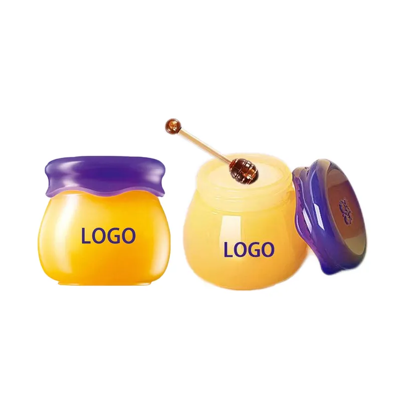 Wholesale OEM Private Label Nourishing Honey Jar Blueberry Flavor Lip Plumping Night Repair Lip Mask