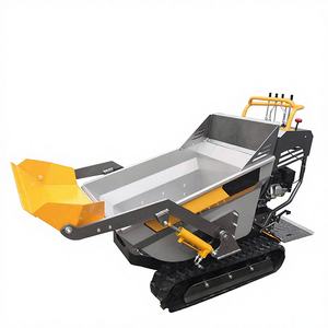 Бензиновый мини-самосвал Honda GX200 QTP600H с полным гидравлическим приводом, гусеничный погрузчик, двигатель с насосом, грузоподъемность 600 кг, высокая эффективность - Product Image 3