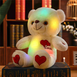 Orsacchiotto luminoso di peluche coccole orsacchiotto di peluche bambola ragazza cuscino per dormire regalo di san valentino - Product Image 5