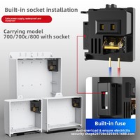 Boîtier de distribution/jonction extérieur étanche en plastique ABS pour câble d'alimentation de surveillance de sécurité