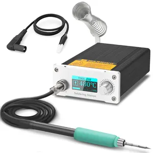 T210 Soldering Station Portable Mini Rework Station Compatible JBC 210 Tips 1-1.5s Quick Heating Micro Electronic Repair Welding