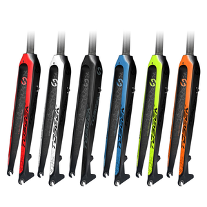 Horquilla de Bicicleta de Montaña TOSEEK Personalizada de Fábrica, 26/27.5/29 Pulgadas, Fibra de Carbono, Freno de Disco Rígido, MTB Resistente - Product Image 1