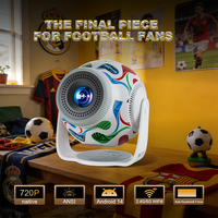 Projecteur portable Topleo, écran de cinéma maison intelligent, lumières LED, 4K, mini projecteur extérieur Android 14