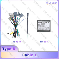 Cadre de tableau de bord portable Maisimei pour autoradio Honda Fit 2014-2019 Ractis avec faisceau de câblage RCA CAN