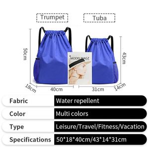 Custom Logo Print Silk Screen Printed Waterproof Oxford Cloth Fabric Sports Leisure Travel <b>Backpack</b> Bag Fitness Portable - Product Image 3