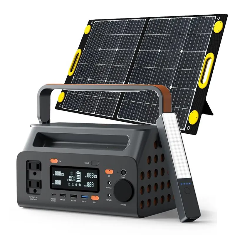 Popower centrale elettrica 300w con pannello solare 300wh campeggio centrale elettrica portatile 220V 110V Mini generatore solare