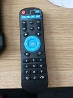 Control Remoto IR de Plástico con Batería AAA, Alcance de 10m para Android TV Box HK1 T95 TX3 Mini TX6 X96 X96 Max H96 R69
