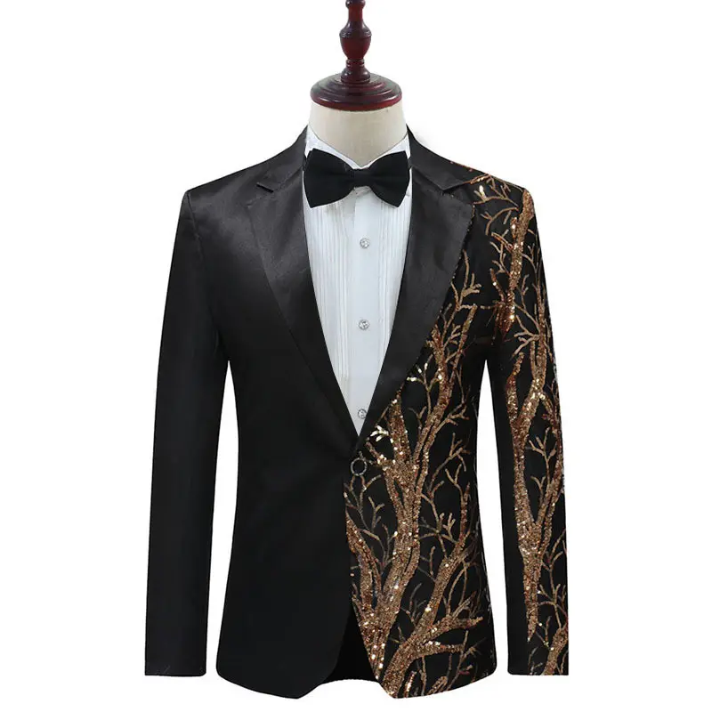 Men's suits High quality sequins business formal fashion casual suit only jacket