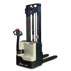 Đi Bộ Pallet Stacker Side xử lý điện Pallet Stacker Duplex mast 1.2t 1.4t 1.6t 2T cho hẹp aislew lối đi