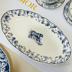 Juego de Vajilla de Porcelana China de 58 Piezas, Diseño Nórdico de Lujo con Patrón Animal, para 12 Personas, Regalo Empresarial - Product Image 3