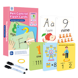 Tarjetas Flash para niños de 2 a 4 años, tarjetas Flash para aprender con Forma de palabra, número de Color, tarjetas con letras en inglés, tarjeta Flash de educación temprana - Product Image 1