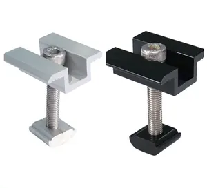 Accesorios de montaje solar fotovoltaico a buen precio Abrazadera de extremo fotovoltaico para fijar los paneles - Product Image 1