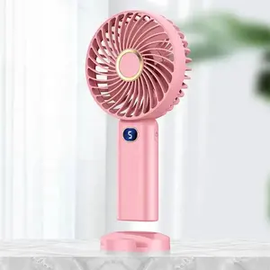 YiPin 2024 New Arrivals Portable Table Fan With Phone Holder USB Rechargeable Pocket Handheld Mini Fan