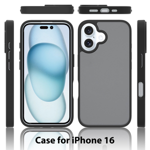 2024 New for iPhone 16 Pro Max <strong>Case</strong> Matte Black TPU Soft Shockproof Slim Thin <strong>Cell</strong> <strong>Phone</strong> <strong>Case</strong> for iPhone 16 15 14 13 Plus - Product Image 2