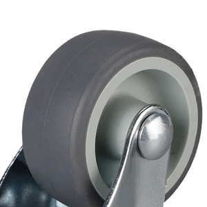 Tpr Rubber <b>Caster</b> <b>Wheel</b> 1.5 Inch Screw Type Swivel Silent Industrial Furniture Minimalist Design Plain Bearing - Product Image 3