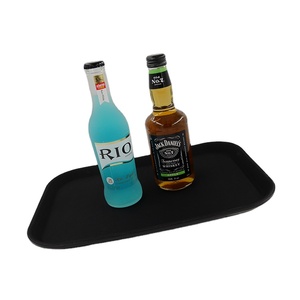 Wholesale RectangularPlate Plastic Fast Food Serving Trays for supermarket
