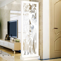 Panneau décoratif en PVC gravé sur mesure, art floral, séparateur de pièce intérieur