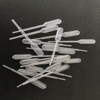 Pipette Pasteur transparente jetable BENOYLAB 1/2/3 ml, pipette de transfert de stock