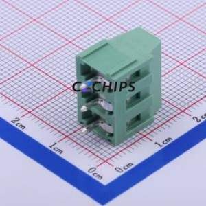 JL500-50803G01 Screw Terminal Block Through hole Component (THT),P=5.08mm Connector 1x3P 5.08mm Green Through Hole - Product Image 1