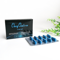 Capsules de racine de maca OEM personnalisées, produit naturel pour hommes, complément énergétique à base de plantes, pilule bleue