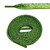 Lacets à paillettes colorés pour chaussures plates, pour chaussures d'athlétisme, de course, baskets, bottes, 1CM de largeur