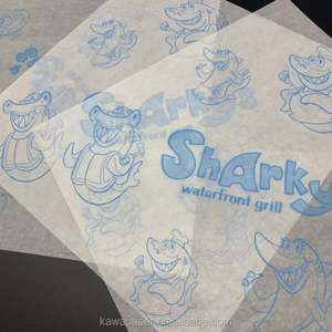 Custom Logo Printed Greaseproof <b>Tissue</b> <b>Paper</b> Food Grade Oil Proof Wrapping <b>Paper</b> Sheets for Restaurant Packaging Wholesale - Product Image 4