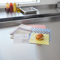 Papier de cuisson comestible biodégradable anti-graisse, enduit de PE d'un seul côté