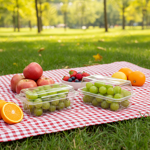 Envase Transparente Tipo Blister de PET <span class=keywords><strong>para</strong></span> Alimentos, Apto <span class=keywords><strong>para</strong></span> Frutas, Verduras y <span class=keywords><strong>Lechuga</strong></span>, con Impresión en Relieve - Product Image 3