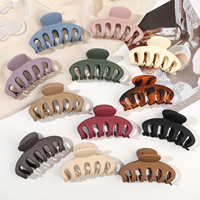 Pinces à cheveux en plastique mat de haute qualité, grandes, en forme de citrouille, pour femmes, accessoires de mode, grandes pinces à cheveux pour l'arrière de la tête