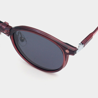 Lunettes de soleil pliables 3 en 1 ultra-légères à clipser, en matériau Ultem, lunettes magnétiques fines et rondes, montures optiques