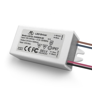 ES <span class=keywords><strong>CE</strong></span> 0.5A 24V 12W AC-DC Constant Voltage Class 2 Power Supply Unit Waterproof IP67 LED Driver - Product Image 2