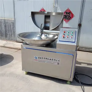 Automatic Large Capacity Sausage Used Fresh Meat Bowl Cutter Food Processing Equipment