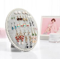 Ovale Perle Bijoux Présentoir Conseil Boucle D'oreille Collier Stand Pendentif Affichage Bijouterie Présentoir